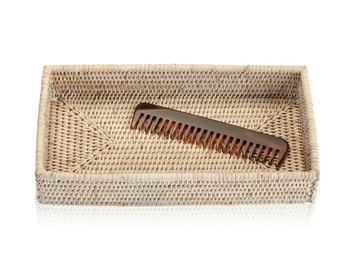 BASKET TAB2 - Rectangular rattan tray by DECOR WALTHER - view 3